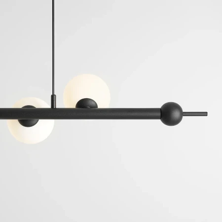 Lampa wisząca designerska WAVE 7 BLACK 1115T1 - Aldex
